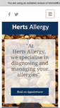 Mobile Screenshot of hertsallergy.com